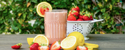 strawberry lemonade smoothie - recipes to support egg health - wenatal